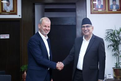 अर्थमन्त्री पौडेल र विश्‍व बैंकका उपाध्यक्ष जुटबीच शिष्टाचार भेट
